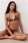 Бикини-топ с завязками на спине в горошек артикул 155865906