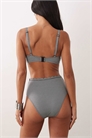 Бикини-трусики с высокой талией и волнистым краем артикул 152708314