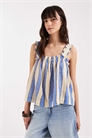 Пляжный топ-ками с полосками «Делайла» артикул 154034469