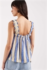 Пляжный топ-ками с полосками «Делайла» артикул 154034469