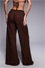 Кружевные пляжные брюки темно-коричневого цвета артикул 151301076