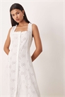Пляжное платье Esmee с прозрачной отделкой в стиле «бродери» артикул 152349065