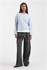 Свитер прямого кроя с круглым вырезом артикул 152906695