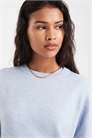 Свитер прямого кроя с круглым вырезом артикул 152906695