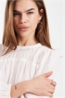 Блузка с растяжкой и круглым вырезом артикул 152320245
