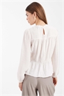 Блузка с растяжкой и круглым вырезом артикул 152320245