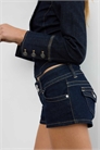 Микро-шорты из денима артикул 151958653