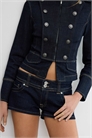 Микро-шорты из денима артикул 151958653