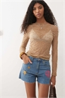 X Шорты из джинсовой ткани с вышивкой от Lainey Wilson артикул 154746398