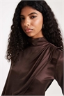 Асимметричный топ-накидка из сатина артикул 155312062