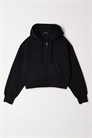 Короткая толстовка с капюшоном и застежкой-молнией артикул 147018361
