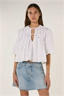 Блузка с складками спереди артикул 155285952