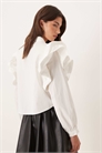 Рубашка с объемными оборками на плечах от Afterglow артикул 154902727