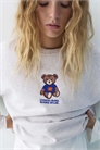Свитшот с круглым вырезом с изображением медведя артикул 155969378