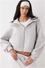 Худи в стиле скуб с воротником-воронкой и застежкой-молнией артикул 155391806