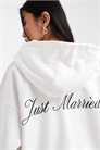 Свитшот с капюшоном и надписью «Just Married» на спине co-ord артикул 155035197
