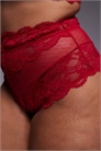 ASOS DESIGN Curve — кружевные трусики с высокой талией модели Lola артикул 148412915