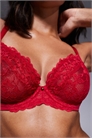 Бюстгальтер с глубоким вырезом из сексуального кружева, без наполнителя артикул 141381419