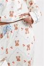 Пижама на пуговицах из сверхмягкой ткани с принтом в виде медвежонка артикул 148819035