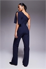 Комбинезон с одним плечом и широкими брючинами артикул 154065984