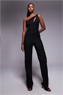 Комбинезон с одним плечом и широкими брючинами артикул 153541212