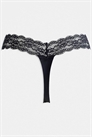 Набор из 3 бесшовных стрингов с кружевной отделкой артикул 153577566
