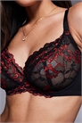 Бюстгальтер с глубоким вырезом из сексуального кружева, без наполнителя артикул 148855258