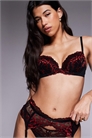 Сексуальный бюстгальтер с кружевом и пуш-апом артикул 148855248