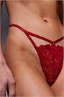 Бразильские стринги «танга» с кружевом и вырезами от Robbie артикул 150266104