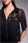 Рубашка с кружевом co-ord артикул 152422285