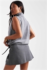Мини-юбка-шорты с завязками и плиссировкой артикул 148251933