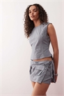 Юбка-шорты в стиле кантри с карманами и завязками по бокам co-ord артикул 148920037