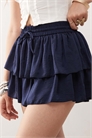 Юбка-шорты с воланами артикул 143240735