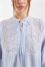 Рубашка с кружевными элементами артикул 153577544
