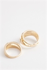 Набор из нескольких абстрактных колец ASOS DESIGN Curve артикул 154832890