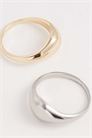 ASOS DESIGN Curve, набор из 2 колец с пузырьками артикул 154585593