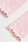 Носки с ребристым оборкой бледно-розового цвета артикул 155514700