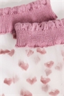 Носки с сетчатым узором в виде сердечек артикул 153753096