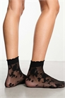 Черные кружевные носки артикул 132672079