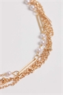 ASOS DESIGN Curve: многорядный браслет из цепочек с элементами из искусственного жемчуга артикул 155173786