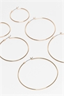 Набор из 3-х колечных сережек dailyhoops артикул 153401539