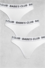 Набор из 3 стрингов Babes Club с эластичным поясом артикул 150659929