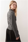 Рубашка на молнии с рукавами-клёш артикул 154328758