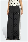 Брюки с широкими брючинами из сатина в горошек артикул 156066065