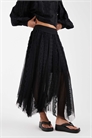 Асимметричная юбка средней длины с оборками из тюля от Vashtie артикул 154893671