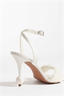 Сандалии на высоком каблуке с едва заметным украшением из жемчуга Nixie артикул 152387469