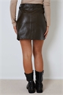 Мини-юбка из искусственной кожи артикул 155550689