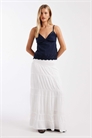 Макси-юбка с отворотом артикул 155638038