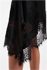 Мини-юбка из атласа с асимметричной кружевной отделкой артикул 155000254