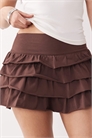 Мини-юбка с оборками для подростков артикул 155576176